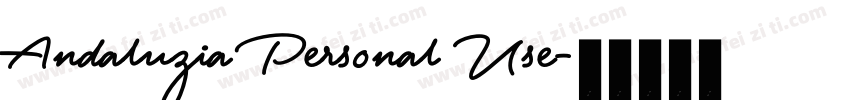 Andaluzia Personal Use字体转换